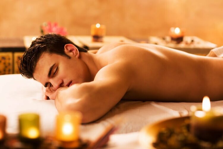 Man happy to get a prostate massage
